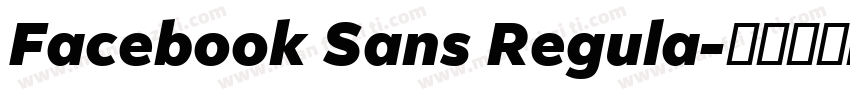 Facebook Sans Regula字体转换